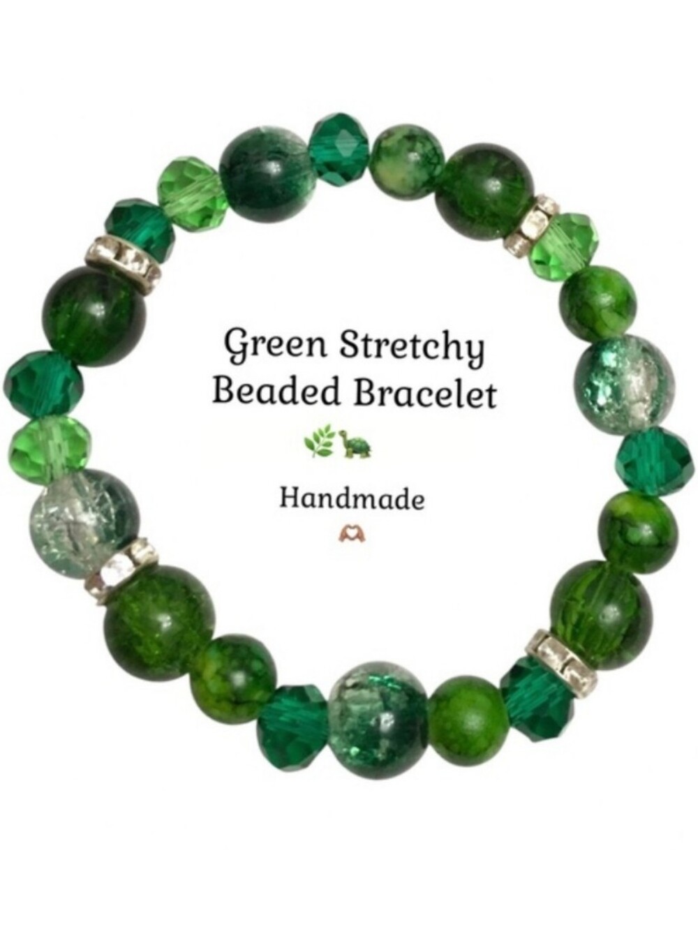 Green Beaded Bracelet 💚